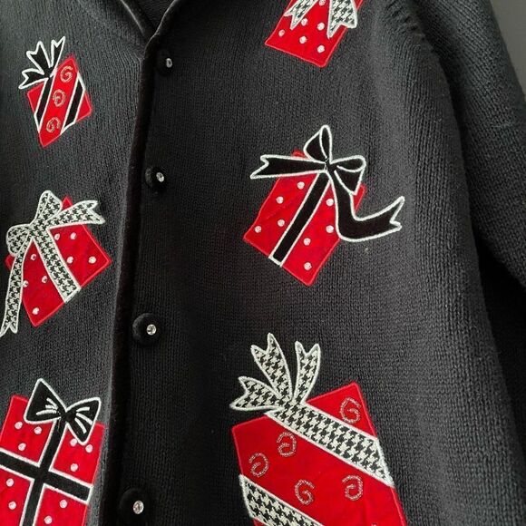 Ugly sweater cardigan size L 258 - Picture 2 of 6